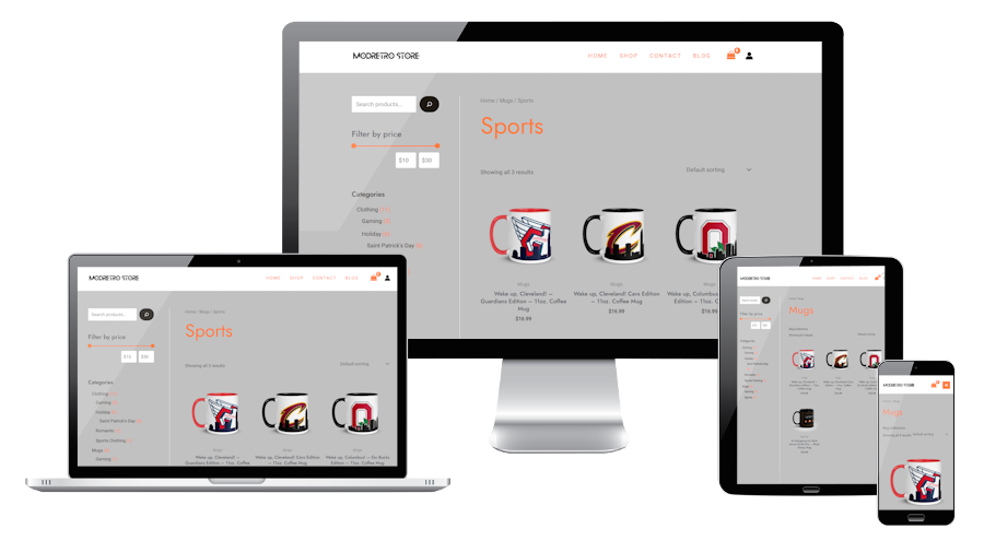 portfolio image for online e-commerce shop